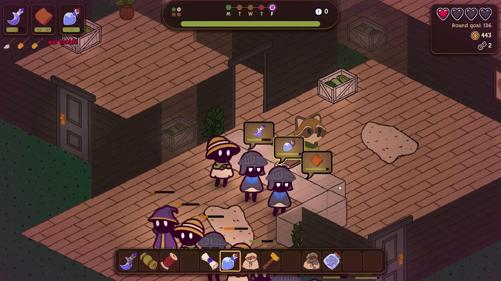 Customers line up with orders